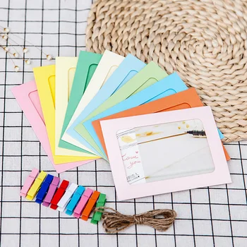 10 pz/set Cornice di Carta Colorata 7 pollici Multi Colori Cornici Da Parete Deco per Dormitorio Decorazione Dell'ufficio Casa Nuovo Anno 2022
