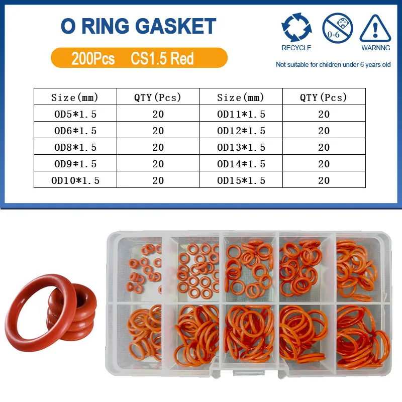 High Temperature Silicone O-Ring Seal Washer