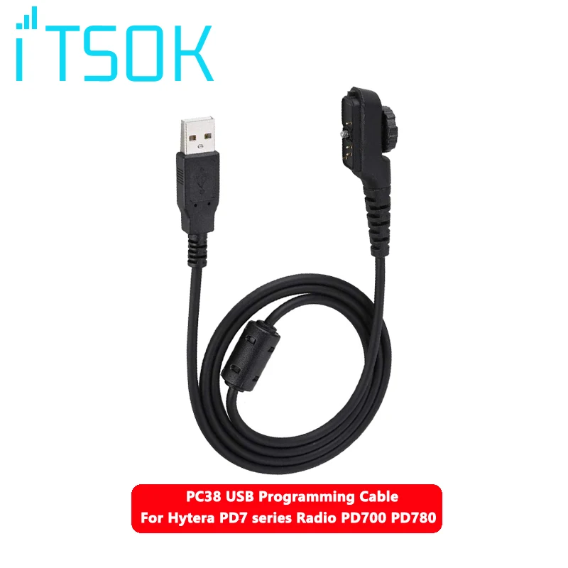 Walkie talkie PC38 USB Programming Cable Lead for Hytera Radio PD705 PD705G PD785 PD785G PD795 PD985 PT580 PT580H PD782 PD702