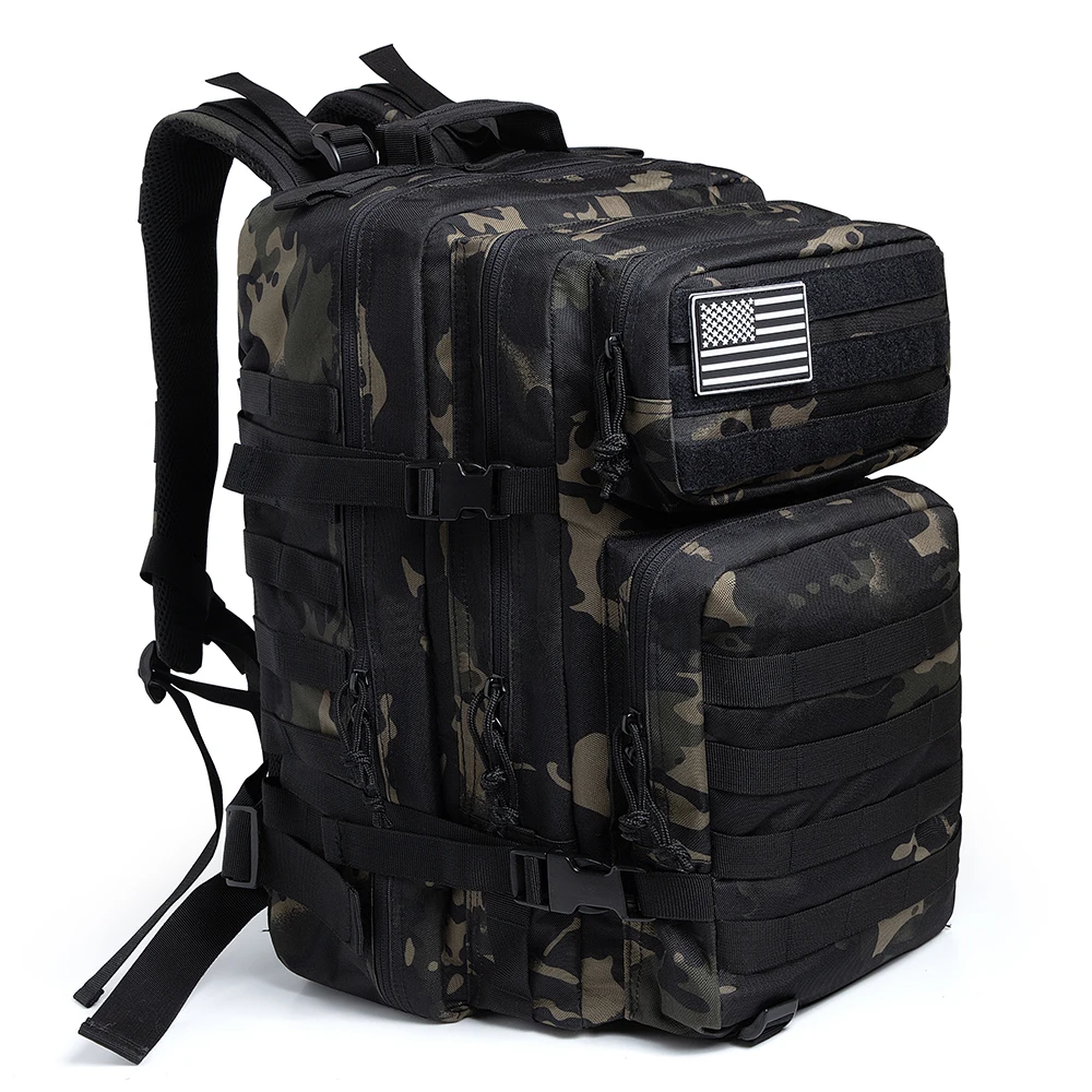 50l Camouflage Army Backpack Men Military Tactical Bags Assault Molle