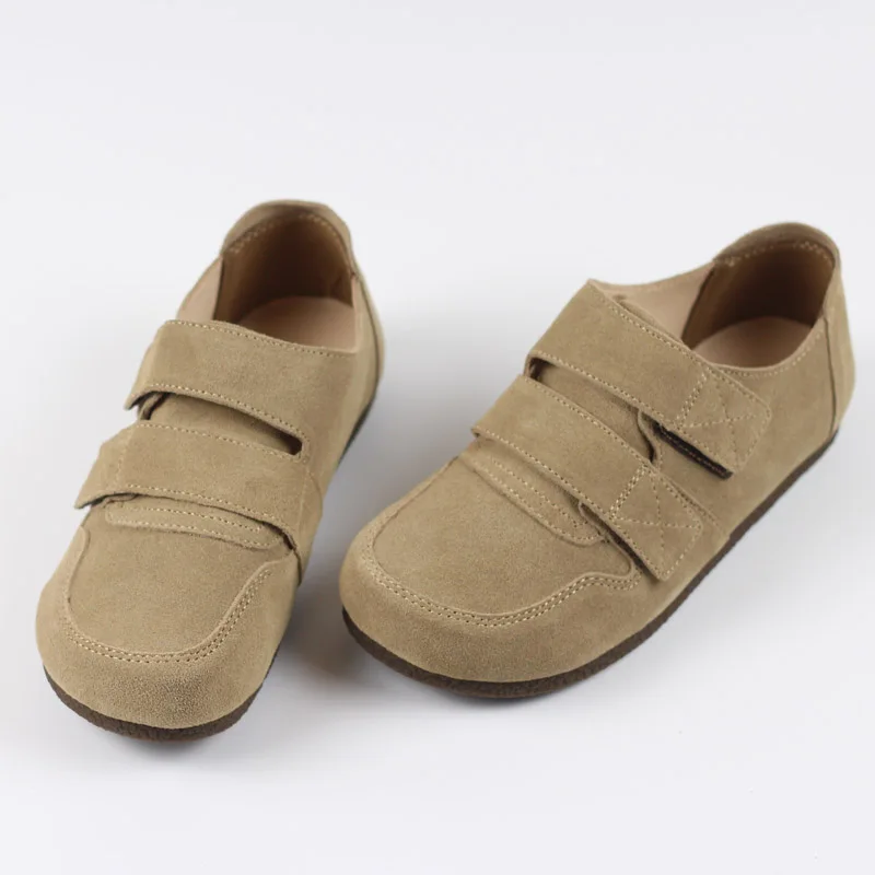 

Women's Ballerina Shoes Slip on Loafers 100% Genuine Leather Woman Flats Round toe Mary jane Shoes Female Casual Ballet Flats