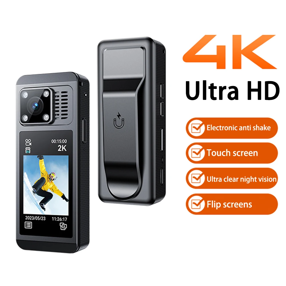 

Портативная Экшн-камера с защитой от тряски, HD, 360 ℃