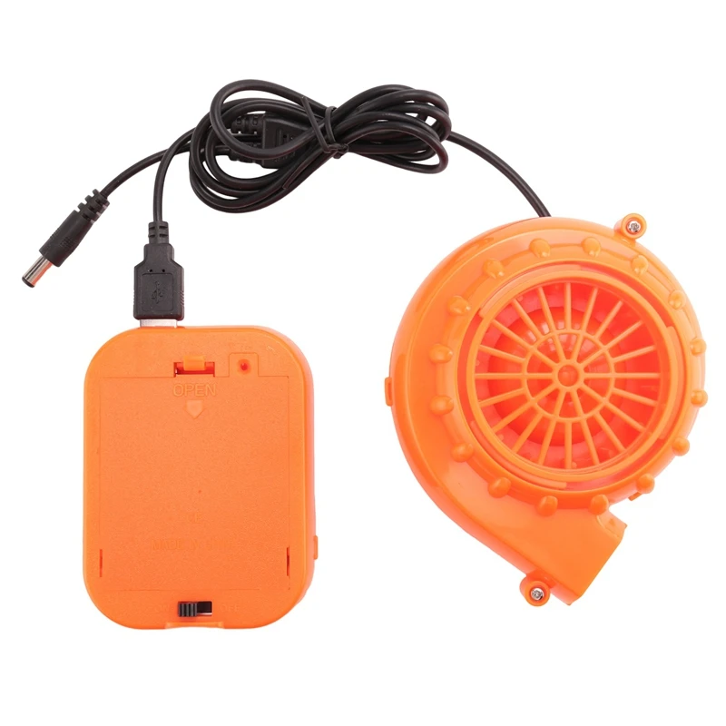 

Mini Blower Fan For Dinosaur Costume Or Mascot Head Or Other Inflatable Game Costume Set, Orange