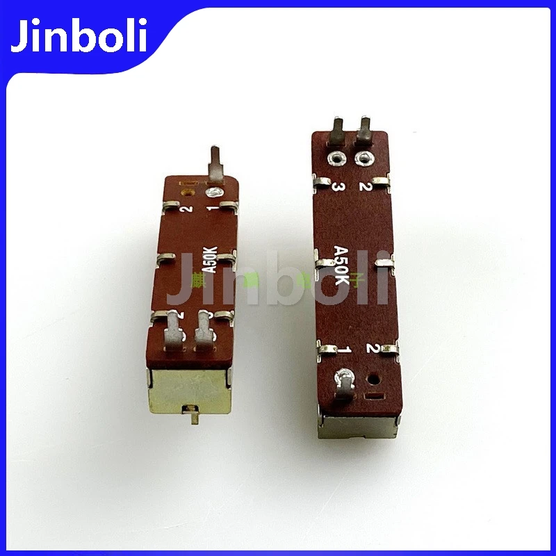 Single 3Pins Straight Slide Potentiometer A50K Length 50mm Stroke 30mm Dimmer Mixer Fader 1PCS