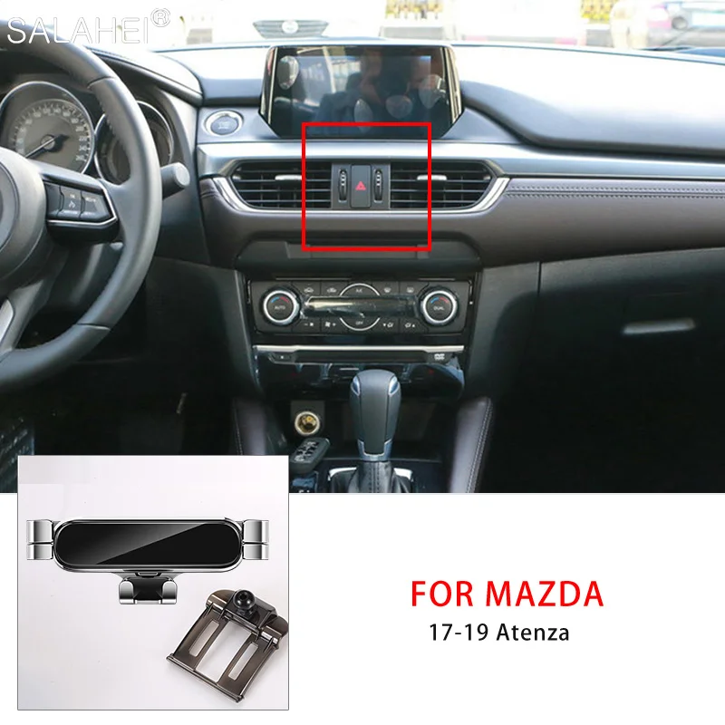 

Gravity Car Mobile Phone Holder GPS Support For Mazda 6 Atenza 2017 2018 2019 Accessories For Iphone Xiaomi Samsung Huawei