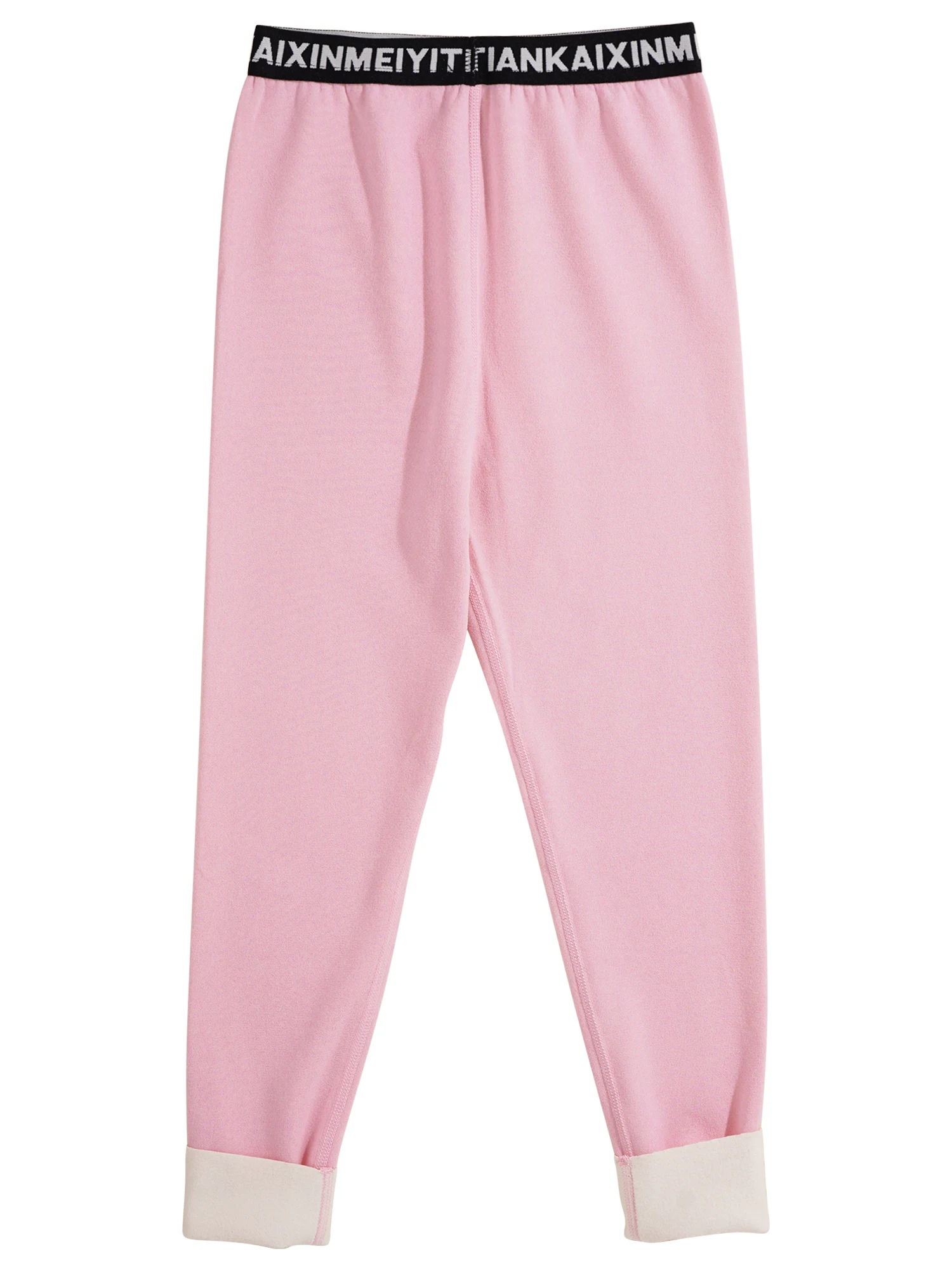 

Kids Girls Boys Thermal Pants Letter Printing Elastic Waistband Leggings Mid Waist Warm Trousers Autumn pants