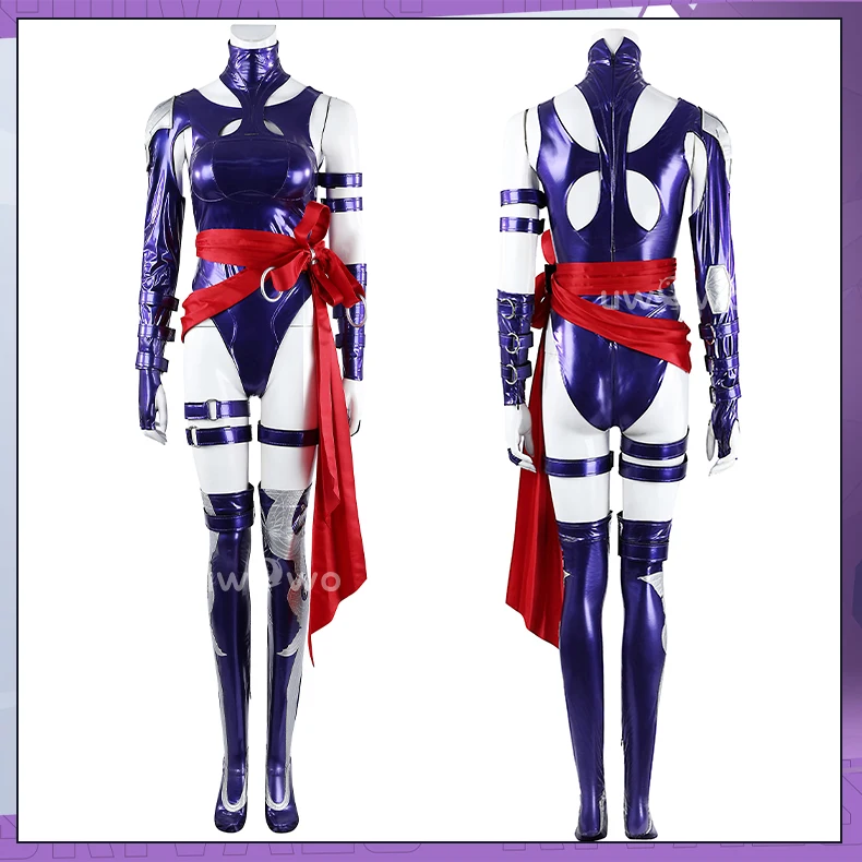 Game Psylockeee Cosplay Frauen Bodysuit Blaues Kostüm Halloween Kostüm 1