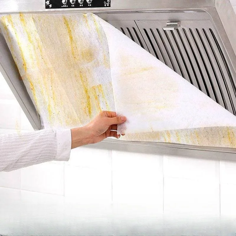 Range Hood Grease Filter OilProof Filter Proof Sticker Absorbing Paper Range Appliance Disposable Screen Film Cooking Bake Tool