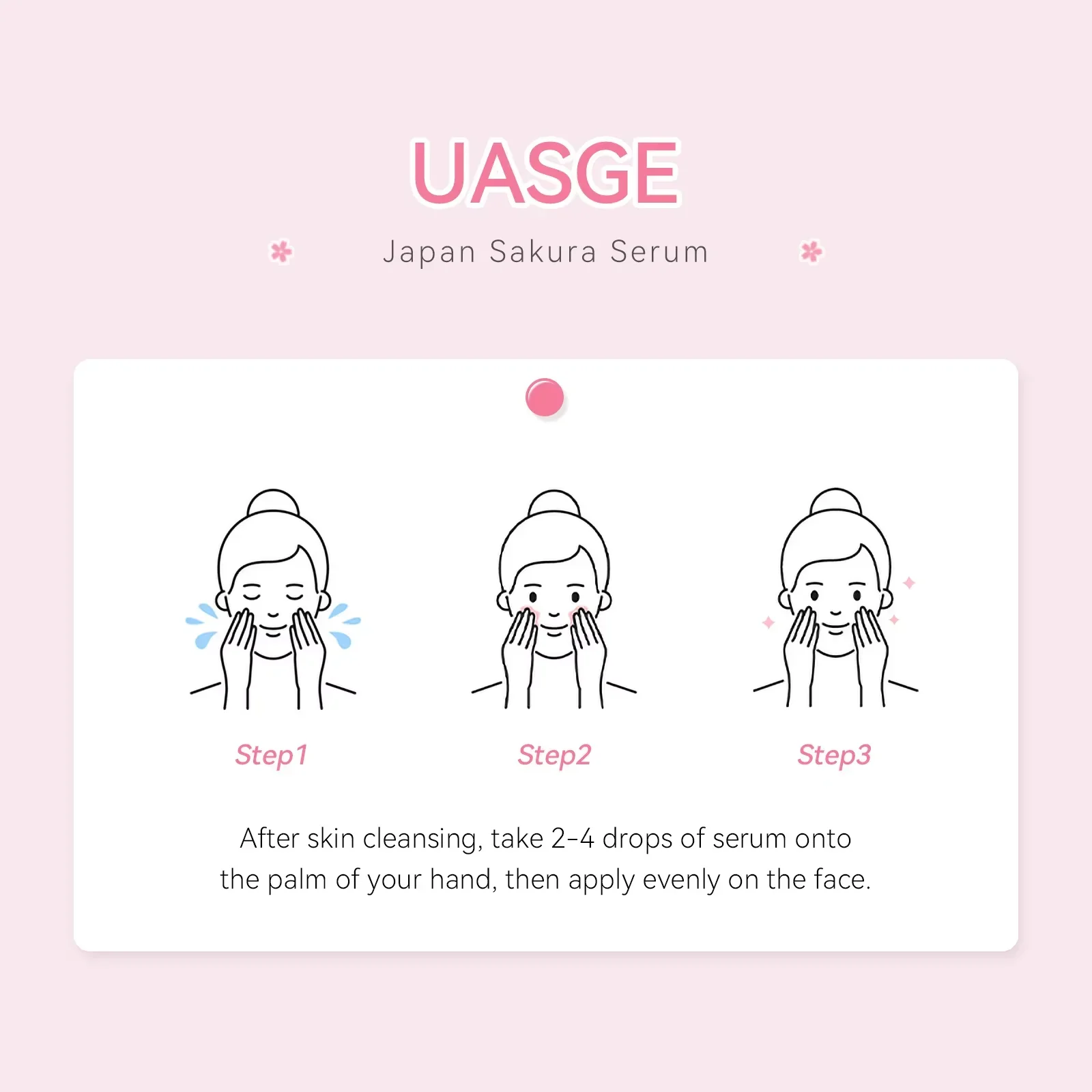 Sakura – sérum blanchissant pour le visage, Anti-âge, estompe les ridules, resserre les Pores, améliore le Pigment de mélanine, hydratant terne, éclaircissant, soins pour la peau – Image 6