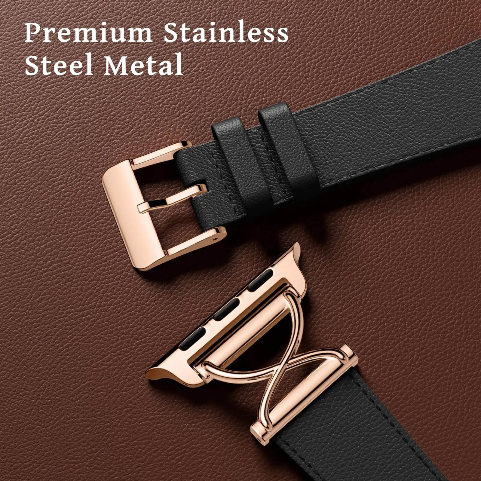 Luxurious Leather Watch Band - Elegant Strap
