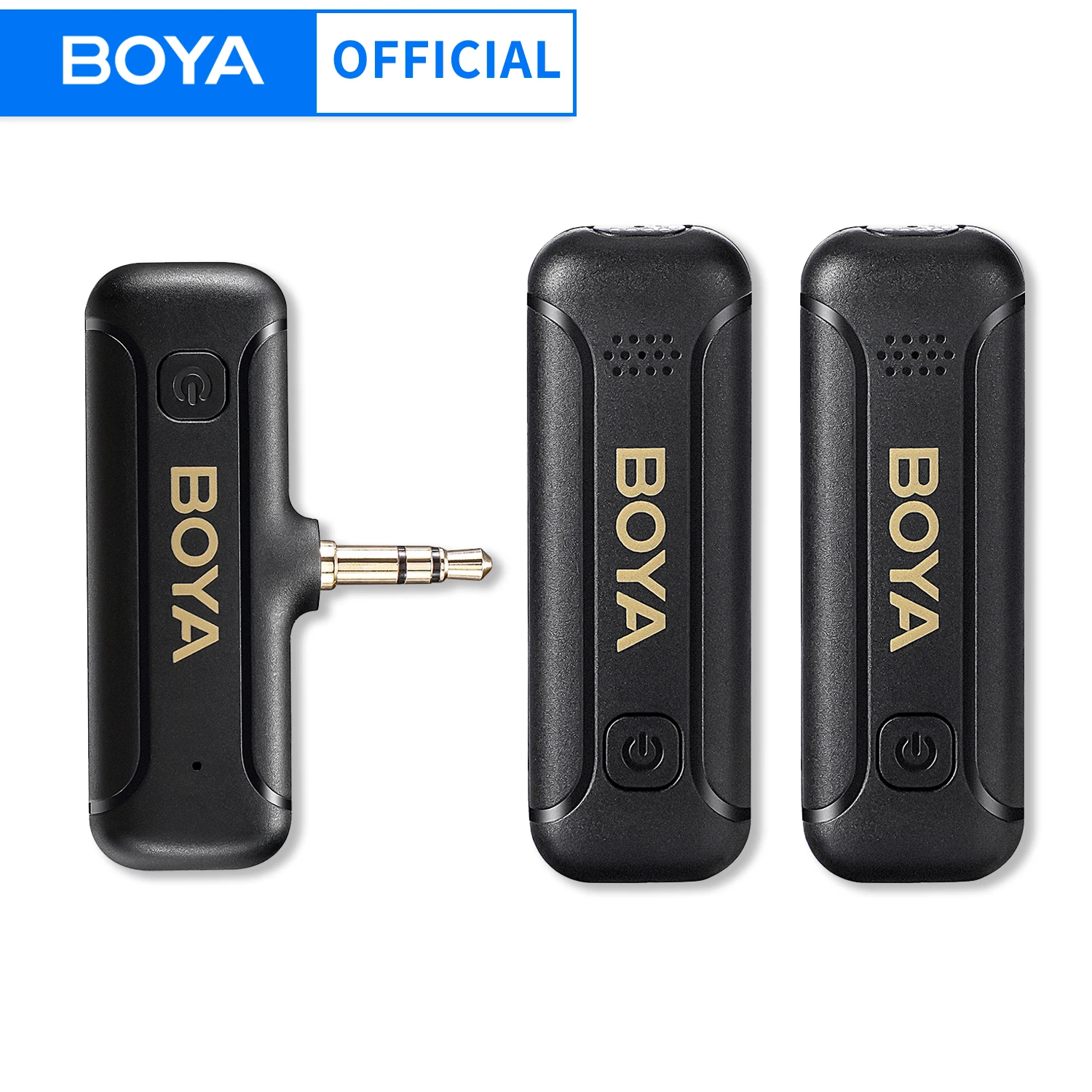 Boya By-wm3t2 Novo Condensador Profissional Mini Microfone sem Fio 35 mm Trs Lavalier Microfone com Cancelamento de Ruído para Canon Nikon Sony Câmera Vlog Gravação Gravação de Entrevista ao Vivo