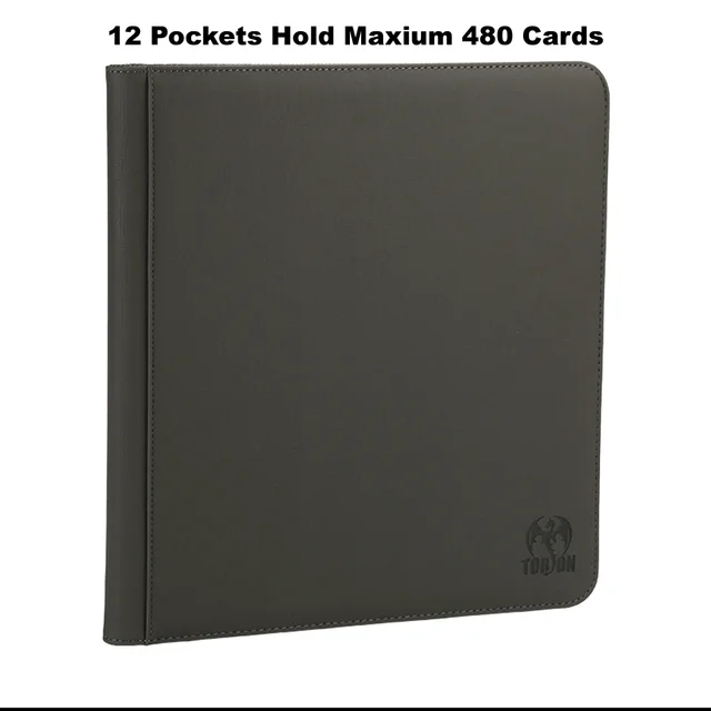 Trading Card Binder - 12 Pocket Side Loading Album For TCG, Pokemon, MTG