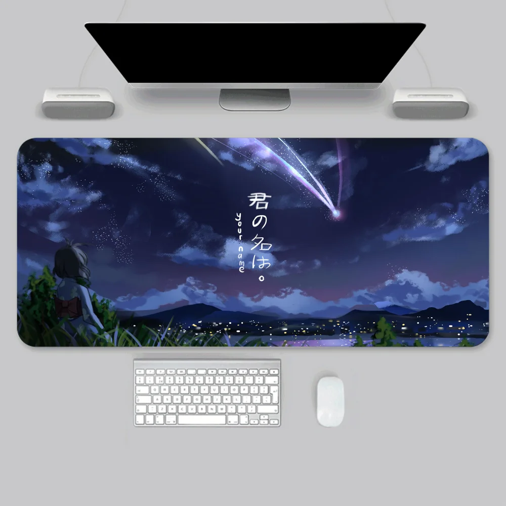 1pc Anime Your Name Mouse Mat Desk Mat With Pad Gaming Accessories Prime Gaming XXL Keyboard Pad Padding Mat 4