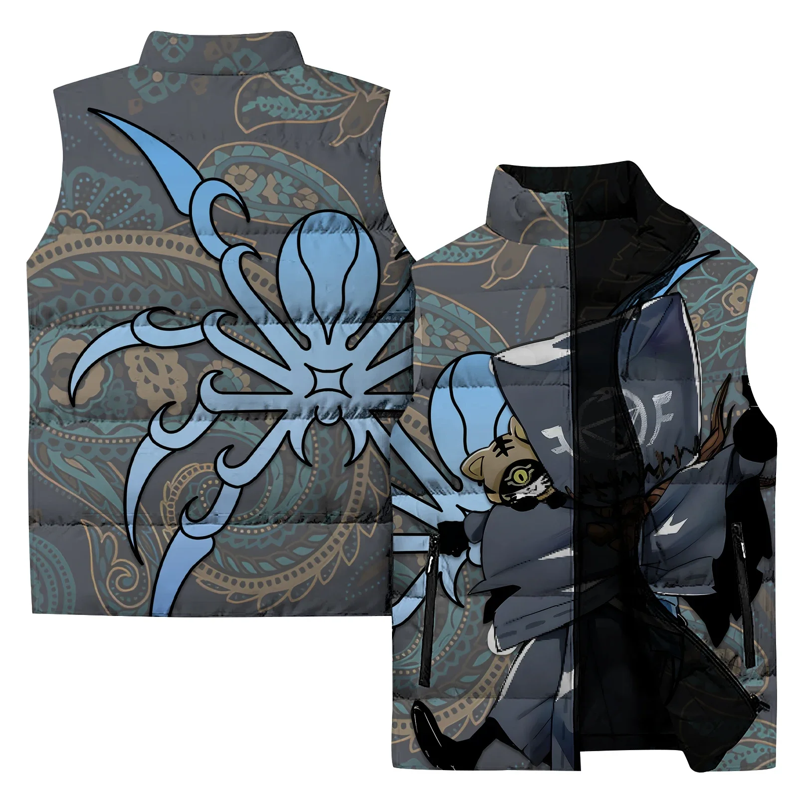 thumbnail image 1 of Chaleco frío para hombre Ropa de hombre moderna y versátil Chaleco estampado personalizado Chalecos para hombre cómodos y cálidos Deportes de ocio para hombre, 1 of 5