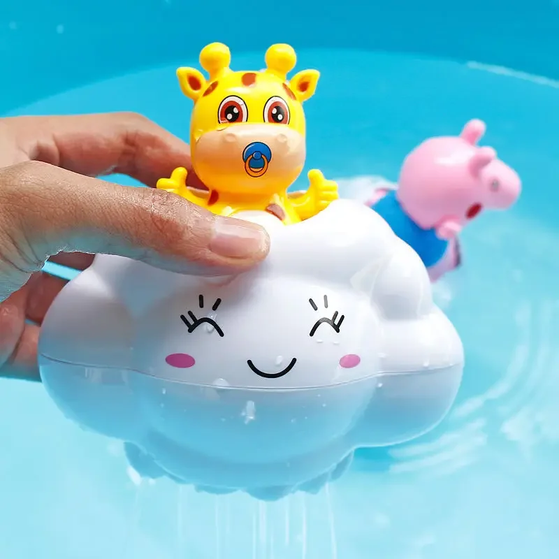 Baby Bath Toy, Bathing Cute Swimming Water Spraying Clouds Shower Bath Summer Sprink Toy Kids Water Playing Bathroom Shower Tool