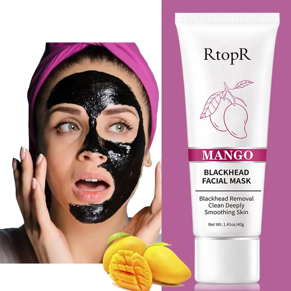 Mango Blackhead Remover Nose Pack Facial Cleansing Firming Care Shrink Strip Treatment Cream Whitening AcneSkin Pore Mask M9V8