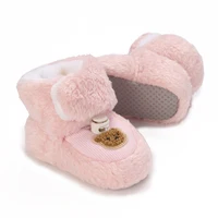 Winter Snow Baby Boots Cute Bear Warm Booties For Kids Soft Infant Newborn Toddler Baby Girls Boys Shoes Preschool Walking Shoes 4