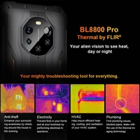 Kamera termowizyjna Blackview BL8800 Pro FLIR®Telefon, BL8800 noktowizor wytrzymały smartfon 8GB + 128GB 8380mAh wersja globalna 5