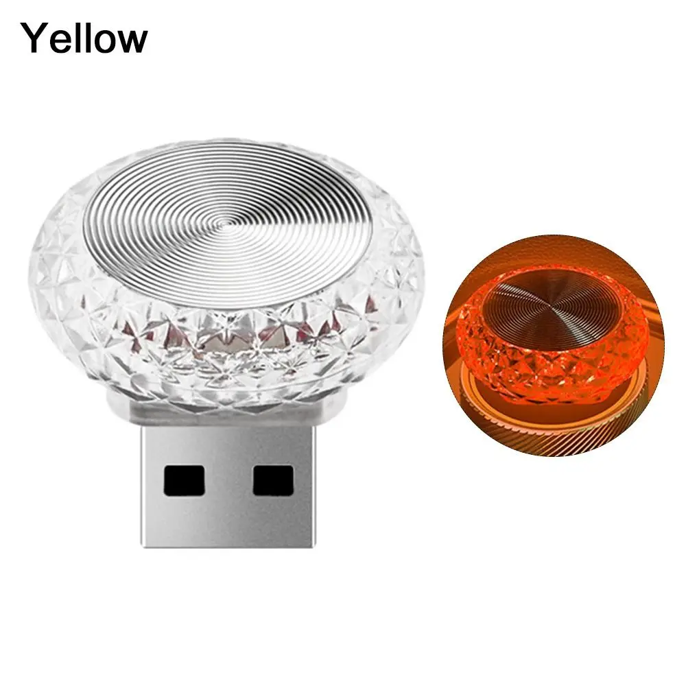 Vibrant USB LED Ambient Car Atmosphere Light - Portable Plug & Play Interior Decor Lamp