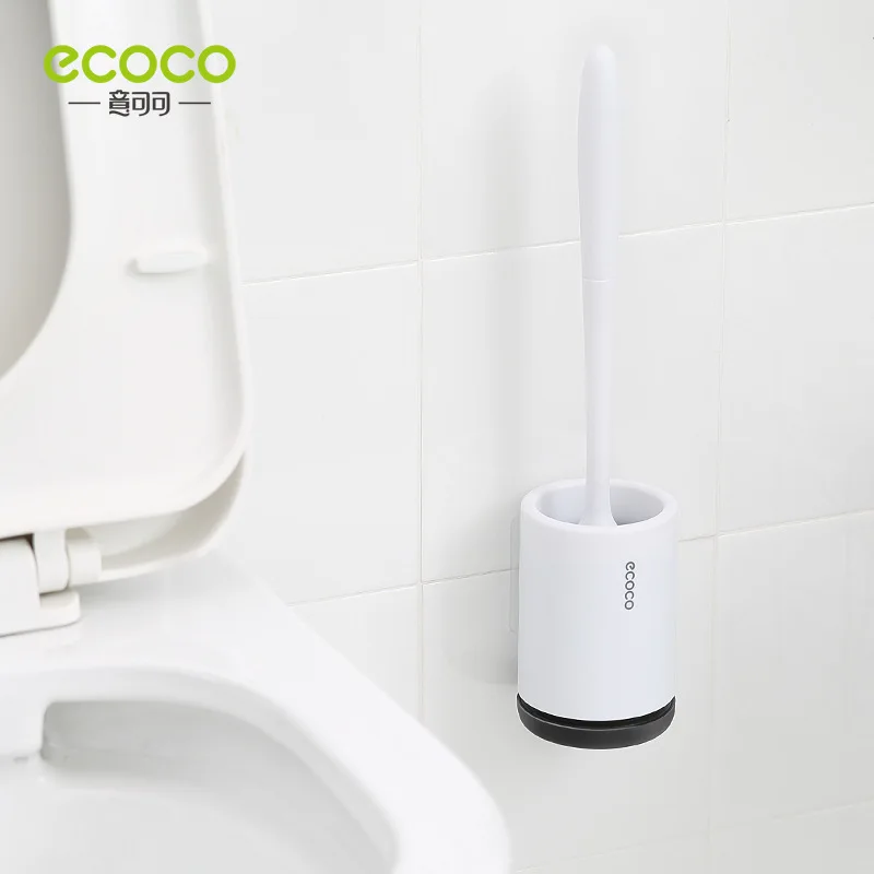 Toilet brush No dead corner Wall-mounted Household bathroom Punch-free Toilet brush long handle Wall-mounted cleaning set toilet brush set