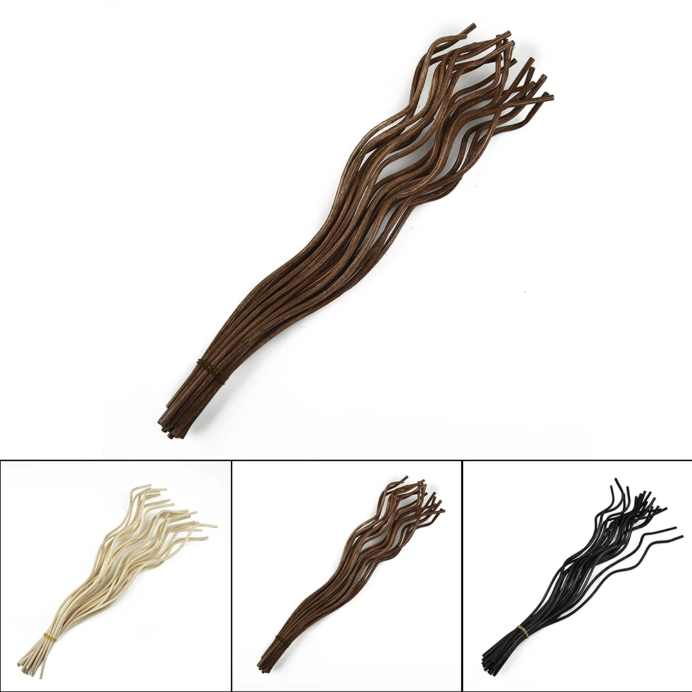 20pcs Diffuser Stick Long Wavy Rattan Reed Fragrance Diffuser Replacement Refill Sticks Accessory Household Fragrance