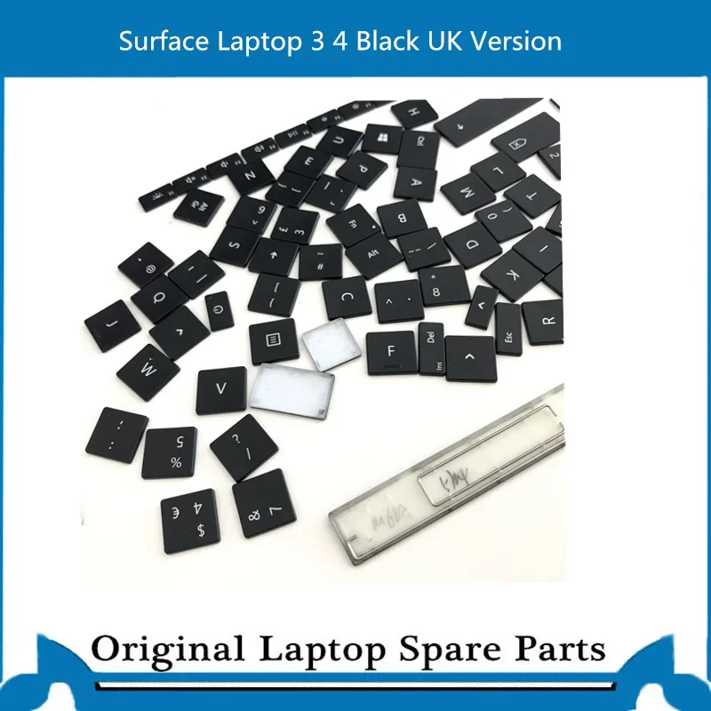 Original For Microsoft Surface Laptop 3 4 1868 1872 Keycap 13.5 inch 15 Keyboard Cap ES IT DE UK PT Black Deutch Free Tool