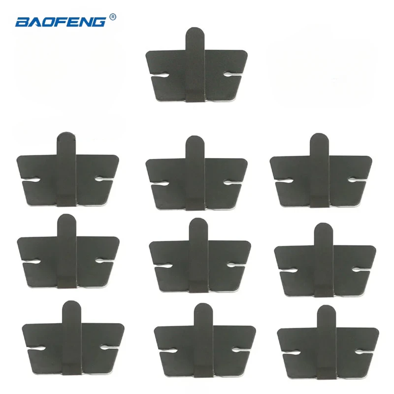 10 Pz Microfono Altoparlante Cintura Appendere Clip Gancio Mano Radio Supporto Gancio Per Yaesu Icom Kenwood Motorola Ecc. Stick To Car Ganci