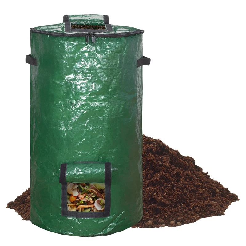 

1 Pcs Composter Outdoor Compost Bin Bag Fermentation Sealable Compost Bucket Garden Leaf Waste Compost Bag