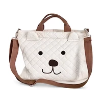 Diaper Bags Large Capacity Cartoon Bear Cotton Portable Travel Maternity Mommy Bag Women Handbag 1