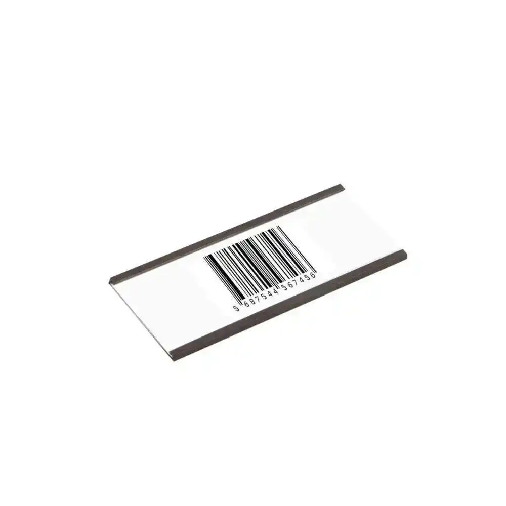금속 선반 1x3 인치에 대 한 명확한 플라스틱 보호 장치와 자기 데이터 카드 홀더와 30pcs 자기 레이블 홀더