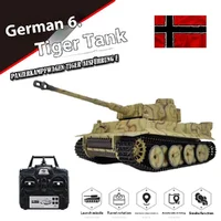 1：16 German Tiger Camouflage Tiger Heavy Remote Control Tank Smoke Launching Sound Effects Faux Realistic Model Kid Gift 1
