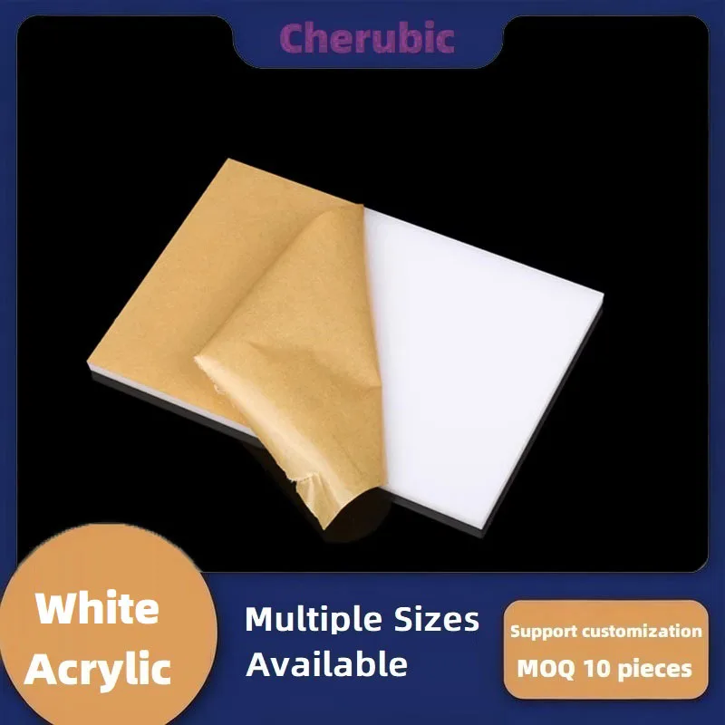 Foglio Acrilico Opaco Su Due Lati Bianco Puro, Pannello In Plexiglass In Plastica Plexiglass Smerigliato Opaco Per Artigianato, Display Fai Da Te, 30X