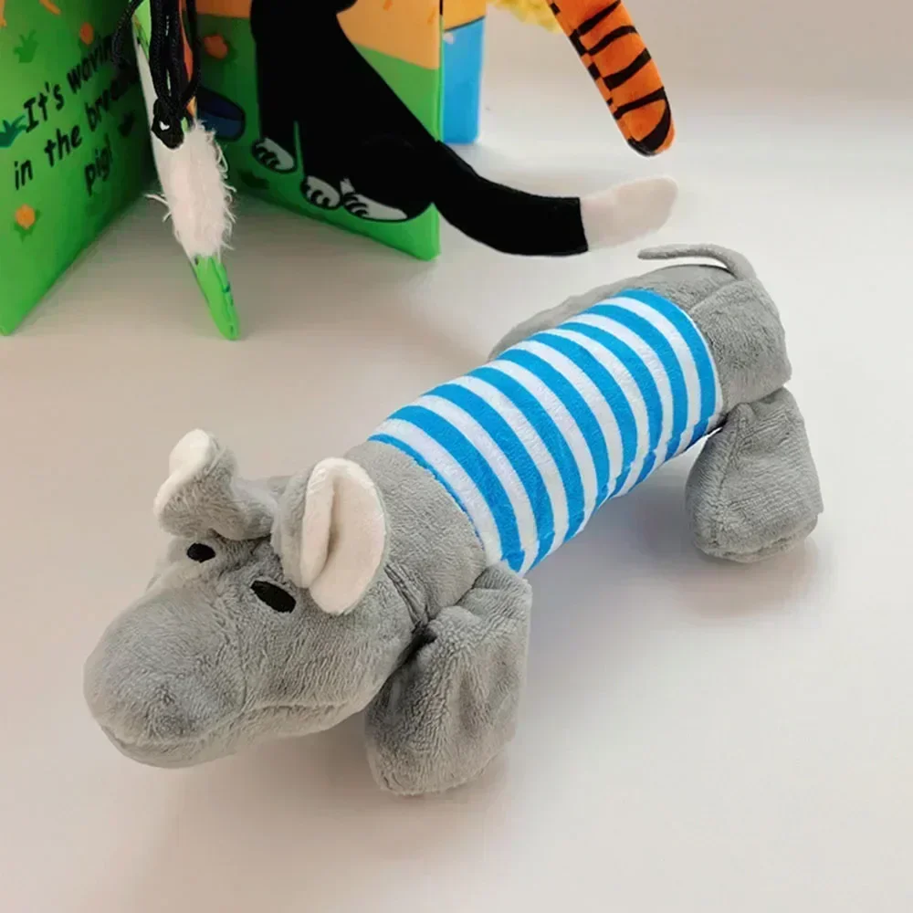 Sturdy Plush Chew Toys with Squeakers for Small to Medium Dogs - Cute Animal Designs Perfect for Puppies! 3