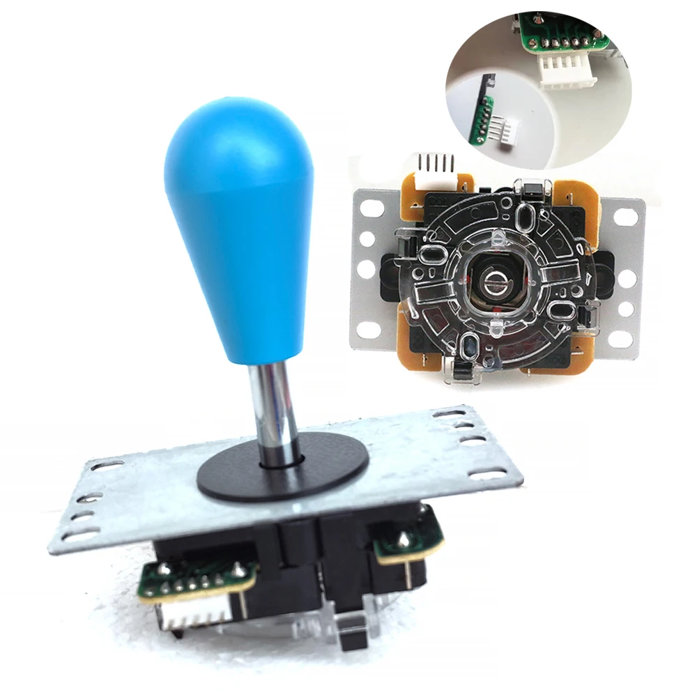 Arcade Joystick Kit 2 Player Set Zero Delay Usb Board Happ Push Button 8 Way Joystick for Pc Rasberry Pi Game Box Cabinet DIY