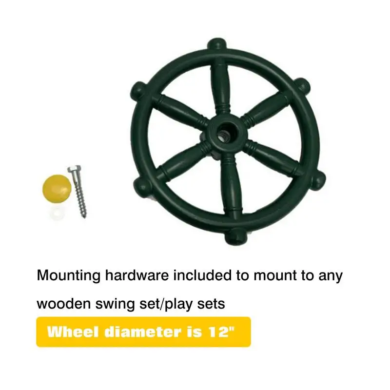 Children Playground Accessories Pirate Ships Wheel Plastic Ship Steering Wheel Control Helm Amusement Park Outdoor Kids Fun kids pirate ship wheel