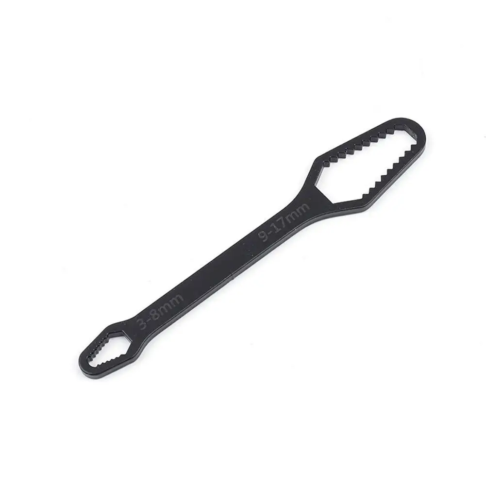 מפתח ברגים קטן מפלדה 8-24 מ\"מ מתכוונן עם ראש כפול טורקס מתכוונן כלי עבודה ידניים אוניברסליים לתחזוקת רכב תיקון ביתי