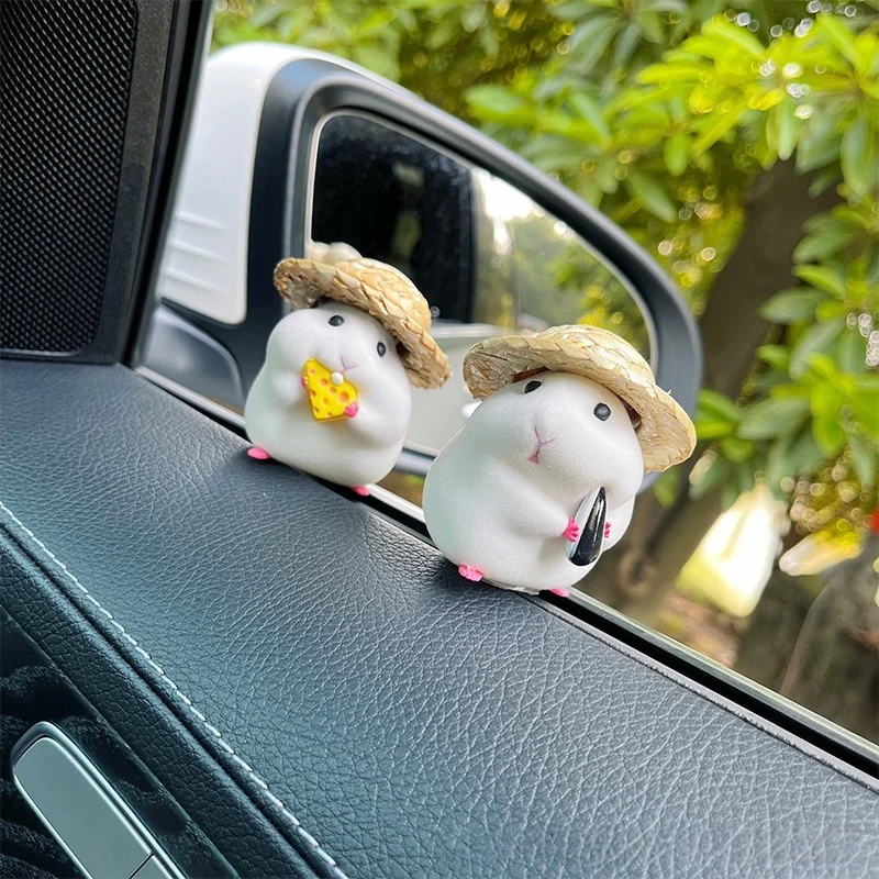 Car Decoration Accessories Hamster Console Cute Doll Interior Pendant