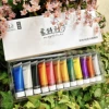 Pearlescent Acrylic Pigments Set 12ml*12 colours Metallic Acrylic Colours Golden Hand Paints Silver Waterproof Painting Paint 1