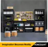 5 Tier Laminated White Metal Shelving Unit Adjustable Garage Storage Utility Rack Heavy Duty Shelves Organization Multipurpose 3