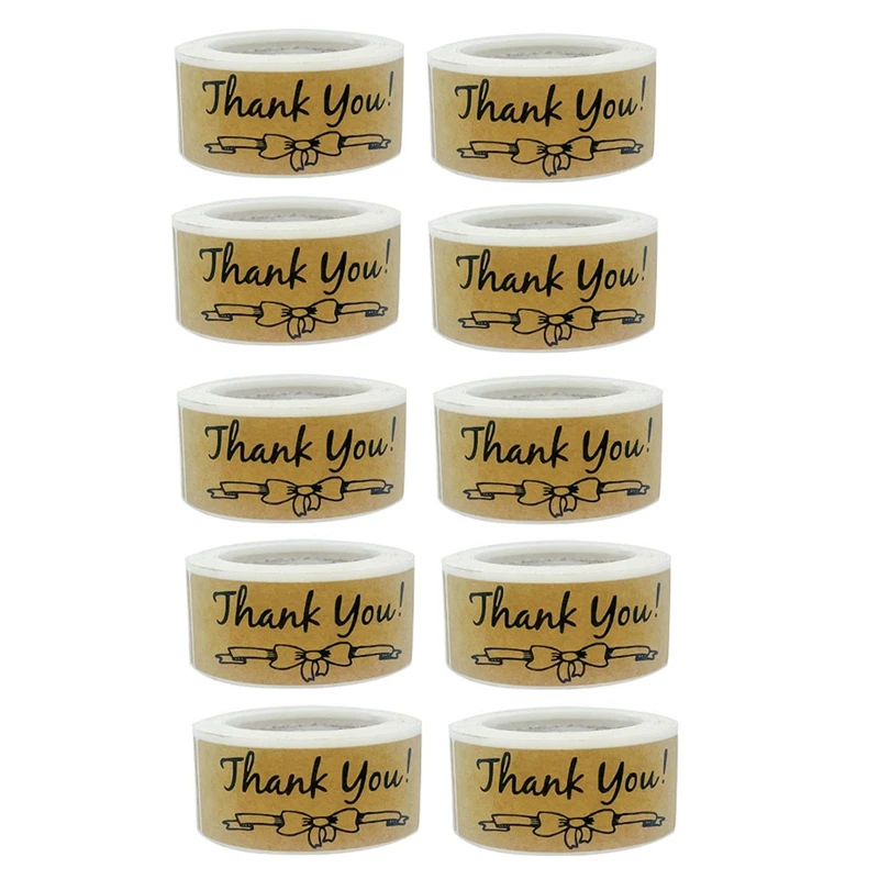 

1200Piece Thank You Stickers Set, Thank You Stickers Label Roll Thank You For Envelope Retail Store 75X25mm Thank You Stickers