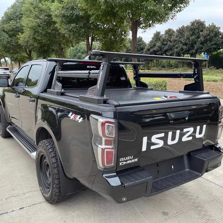 

4X4 Accessories Ute Roller Lid Shutter Aluminum Pickup Truck Bed Manual Retractable Tonneau Cover For Isuzu Dmax K12