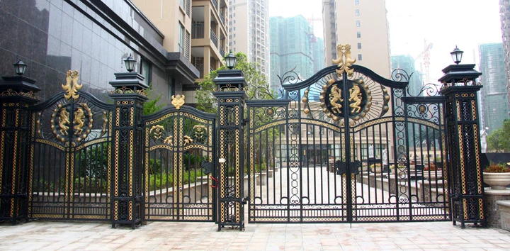 High Quality Iron Gate Designs Simple Designs Iron Gate Lock Wrought Iron Gate 4
