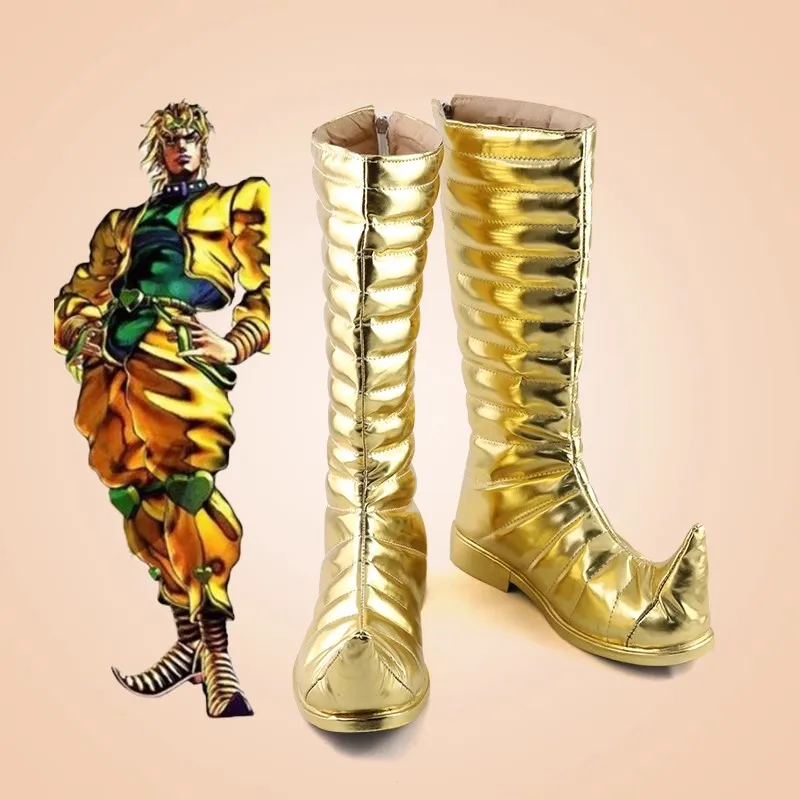 

Anime Cosplay JoJo's Bizarre JOJO Dio Shoes Adventure Brando Boots Halloween Women Men Props Halloween Christmas Shoes Boots