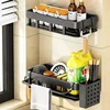 New Style With Tray Space Kitchen Storage Rack Sink Drain Rack Sponge Organizer Hanging Soap Drainer Shelf Shelves 2