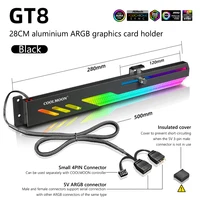 COOLMOON GT8 Graphics Card Support 5V ARGB GPU Holder with Aluminum Alloy Shell Video Card Stand for ASUS/MSI/GIGABYTE/ASRock 2