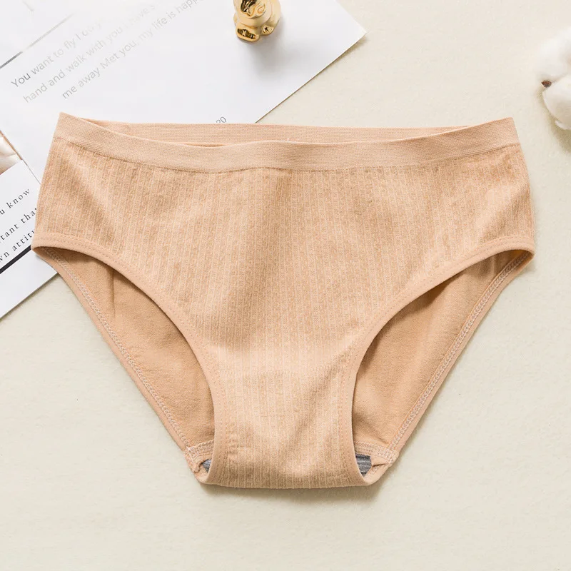 

2PCS/Set Seamless Panties Low Waist Briefs Pantys Underwear Female Underpants Solid Color Women Briefs Sexy Lingerie Intimates