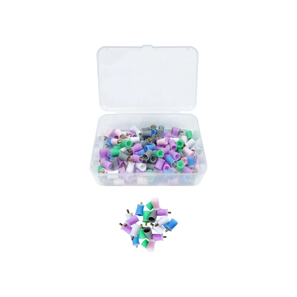 100 Tasses De Polissage Dentaire Coniques En Caoutchouc - Pour Prophylaxie, Forme Conique, Marque Skysea
