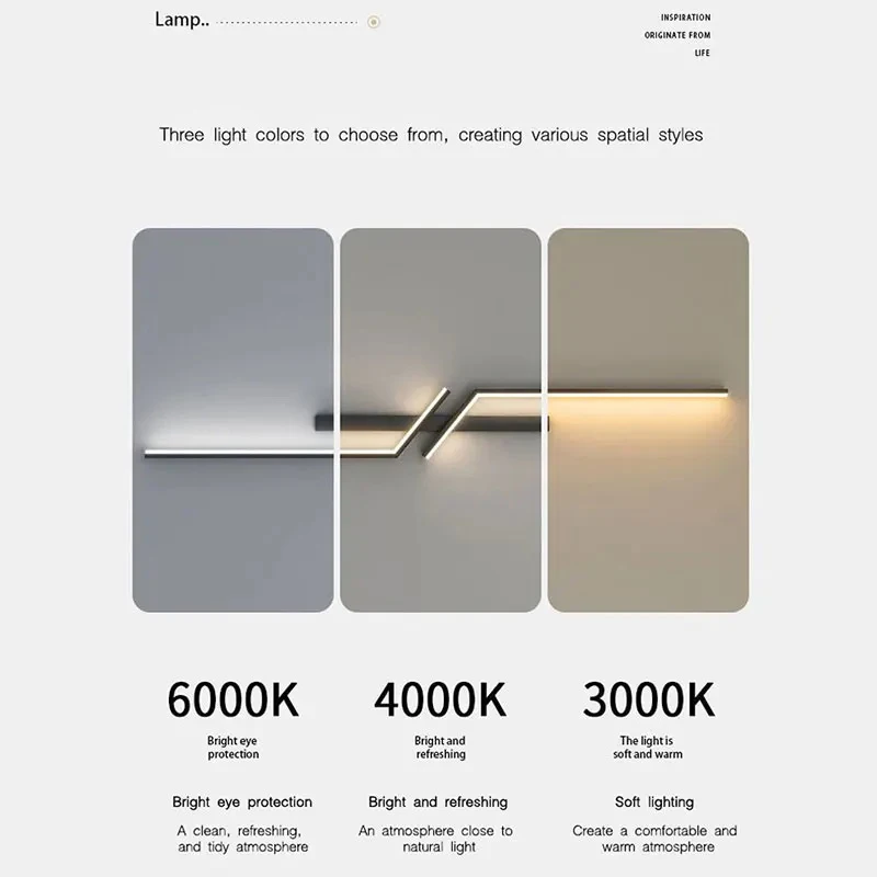 미니멀리스트 LED 벽 램프, 침실 침대 옆 위 아래 실내 LED 벽 조명, 복도 계단 내부 벽 스콘스