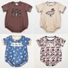 Boutique Infant Baby Boys Rompers Camo Duck Short Sleeve Onesie Bodysuits Fashion Toddler Boys Bubble Rompers Kids Onesie New 1