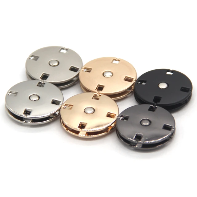 HENGC 5Pcs High Grade Invisible Metal Snap Buttons For Clothes